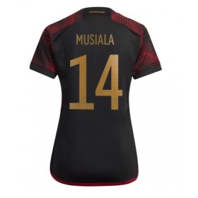 Tyskland Jamal Musiala #14 Borta Kläder Dam VM 2022 Kortärmad